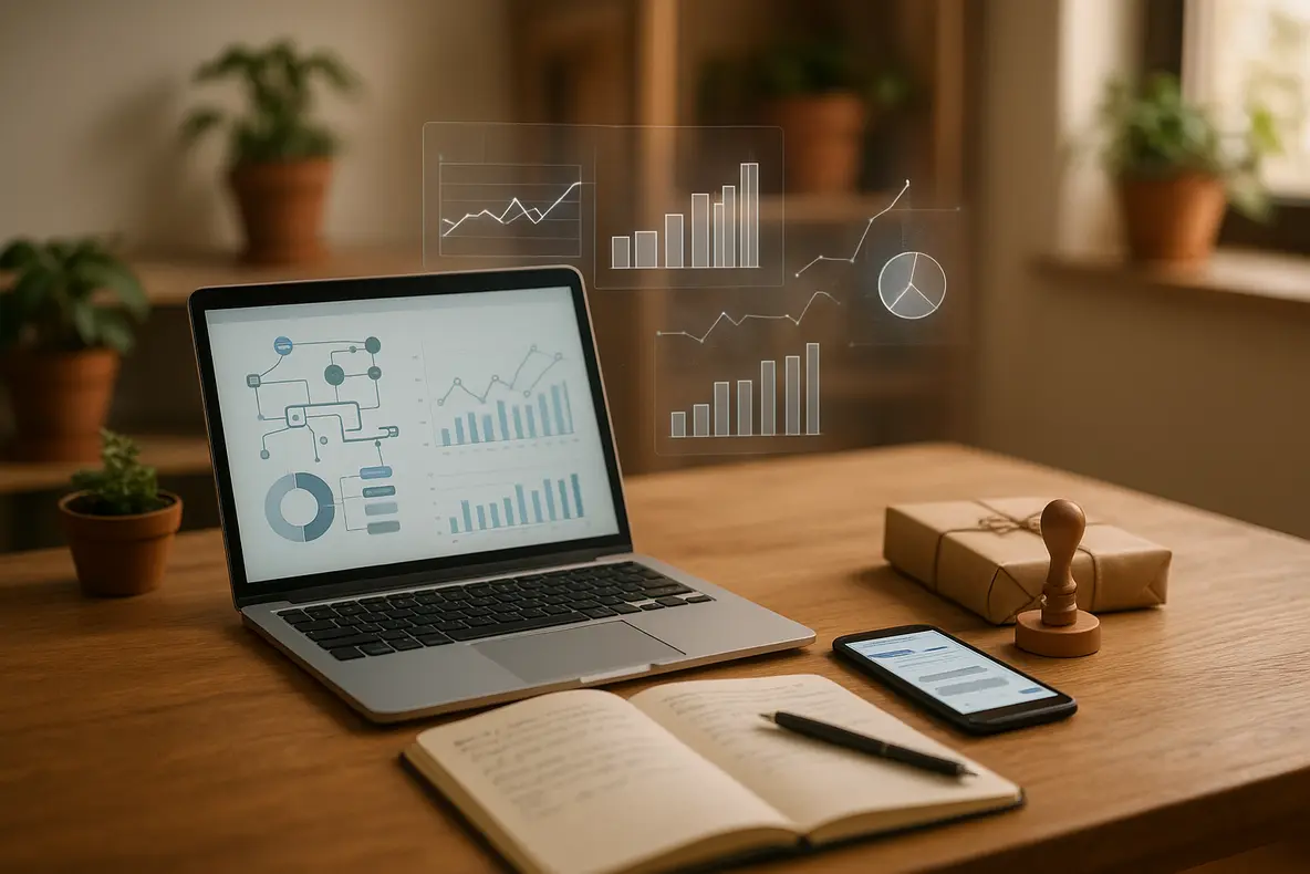 Jovens empreendedores trabalhando em negócios lucrativos na internet