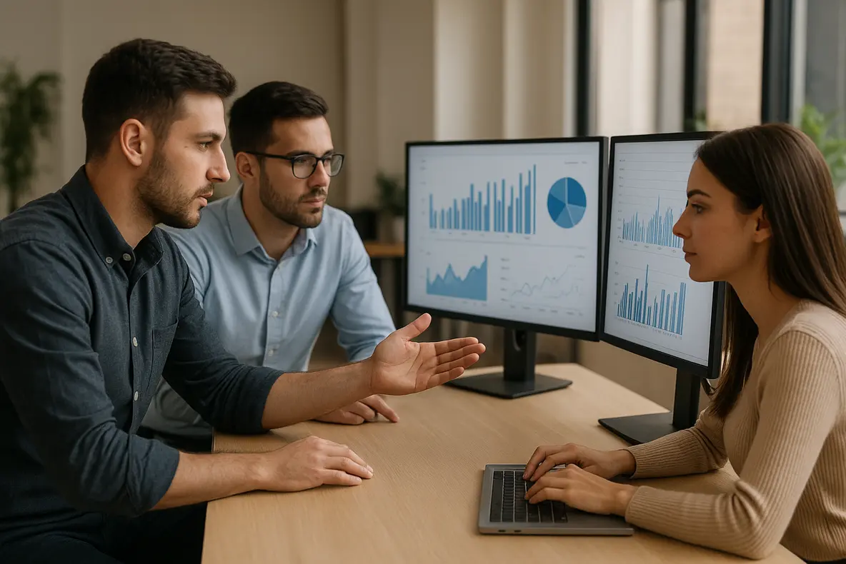 Equipes analisando públicos semelhantes Meta Ads para otimizar campanhas de vendas