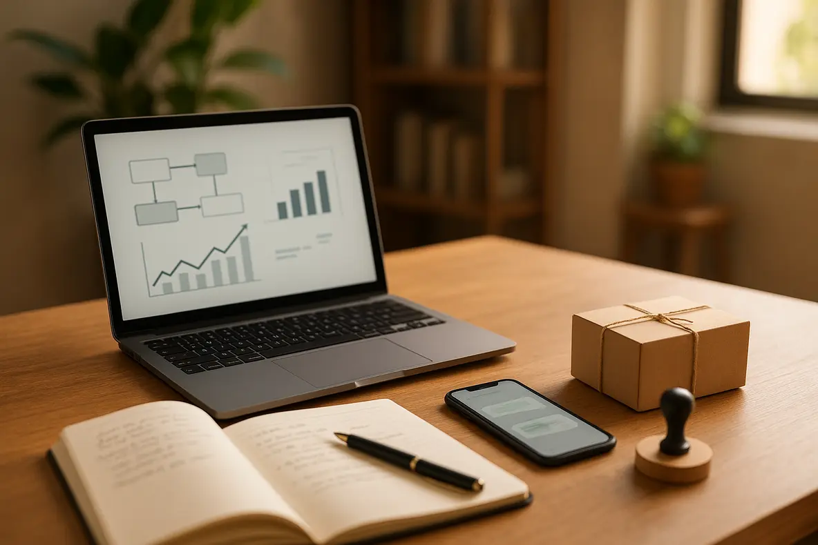 Jovens empreendedores colaborando em um ambiente digital moderno, simbolizando o sucesso e a facilidade de como iniciar dropshipping do zero sem estoque.
