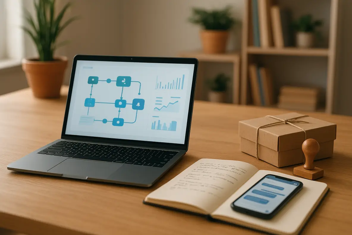 Jovem empreendedor analisando dados de conteúdo viral em uma interface holográfica, simbolizando como criar conteúdo viral com IA para vendas online e o crescimento do negócio digital.