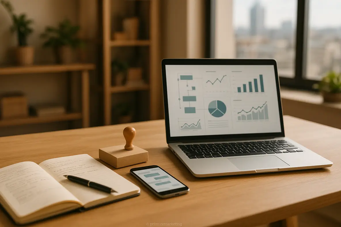 Imagem de jovens profissionais analisando dados de marketing digital focados em palavras-chave long tail para Google Ads no nicho de moda masculina jovem