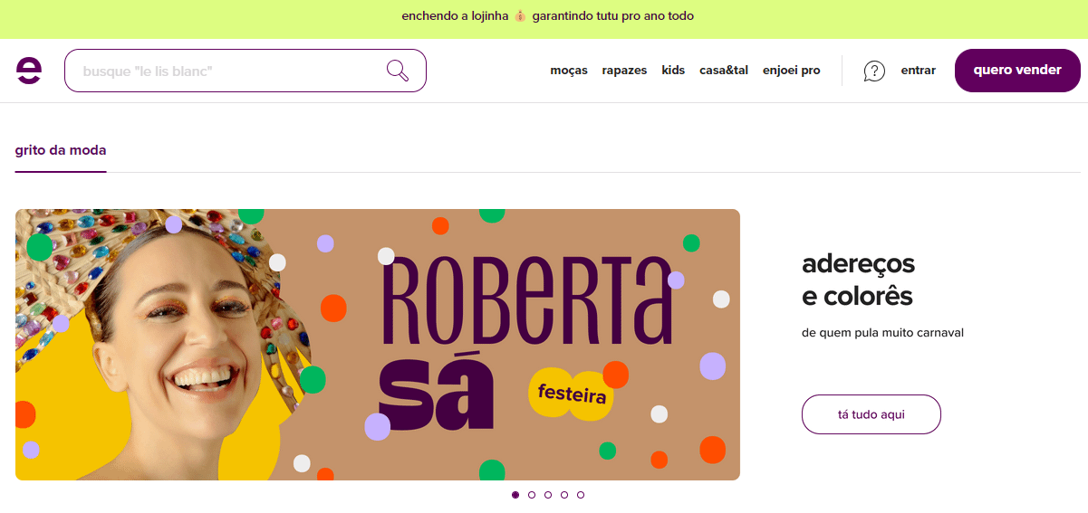 site para vender roupas
