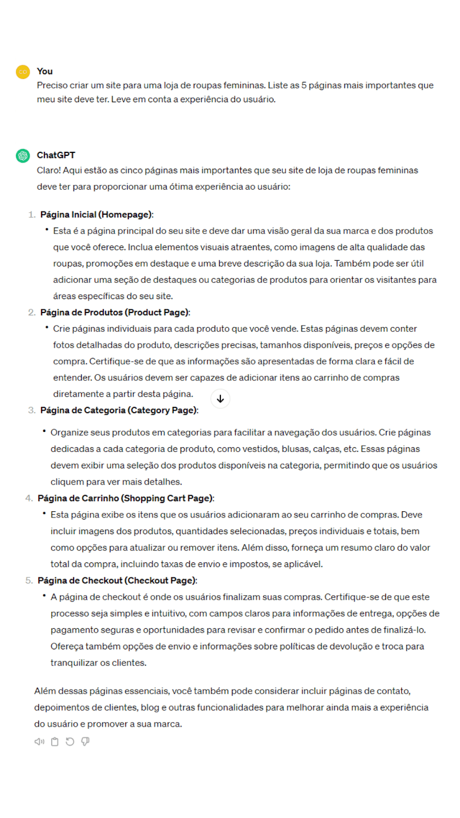 criar site com inteligência artificial