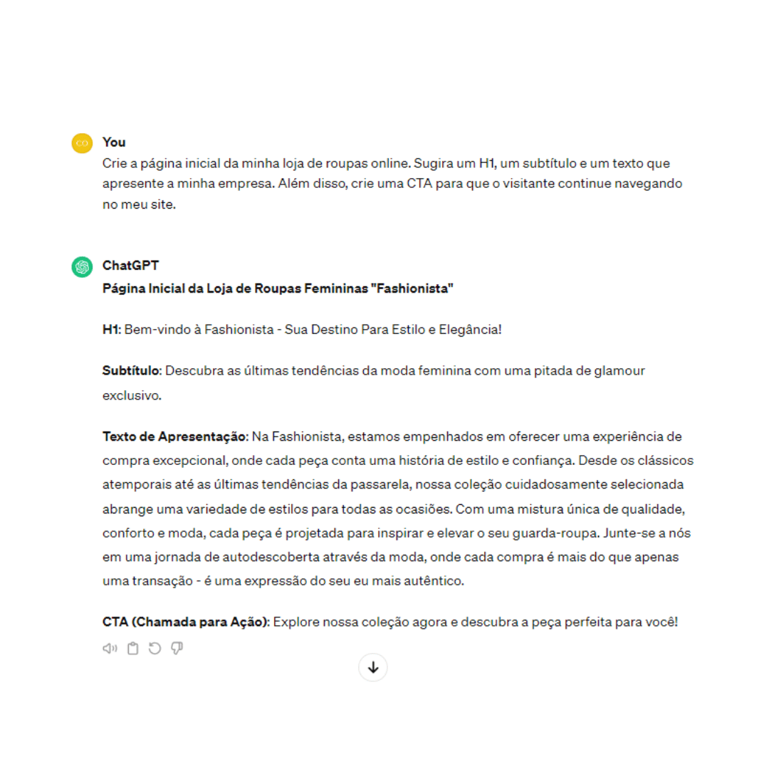 criar site com inteligência artificial