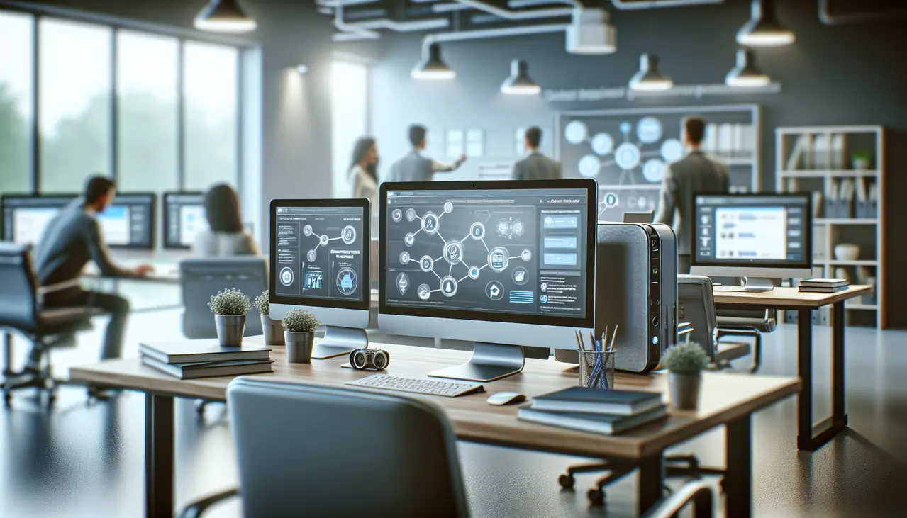 Pequena empresa utilizando programa de indicação digital automatizado para crescimento