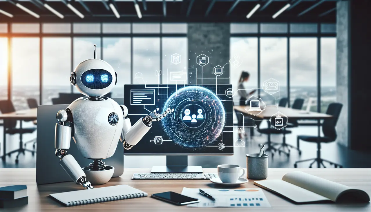 Imagem conceitual representando a implementação de chatbots para automatizar vendas em pequenas empresas